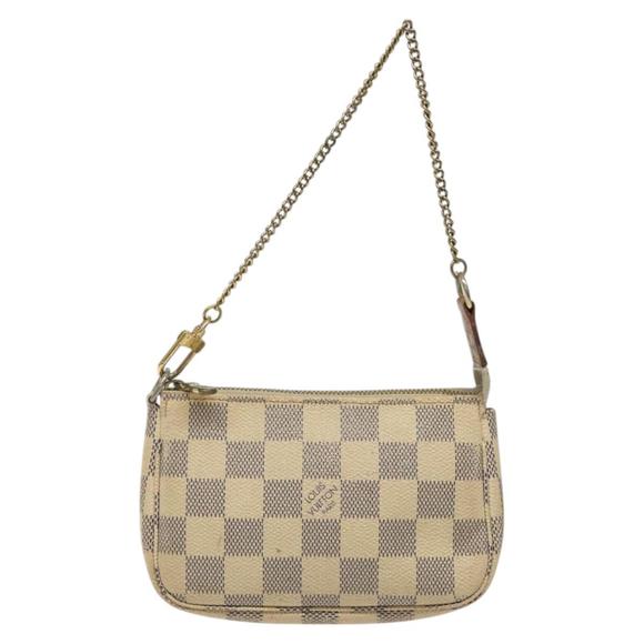 Louis Vuitton Mini Pochette Accessoires White Canvas clutch - Picture 1 of 10
